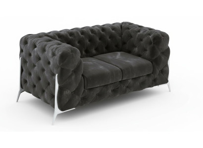 Divano Chesterfield 2 posti imbottito in tessuto tessile divani in pelle divani sofa