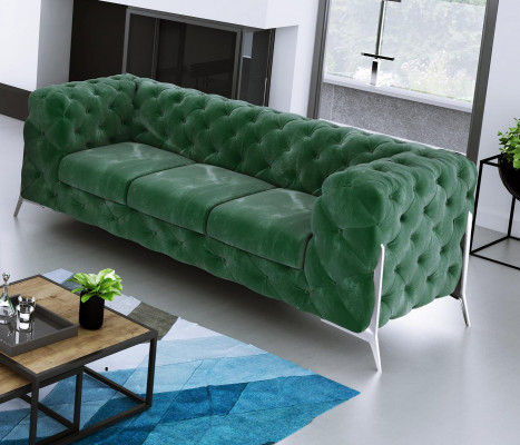 Chesterfield divano a tre posti comodo design per il soggiorno, a tre posti.