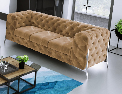 Chesterfield divano a tre posti comodo design per il soggiorno, a tre posti.