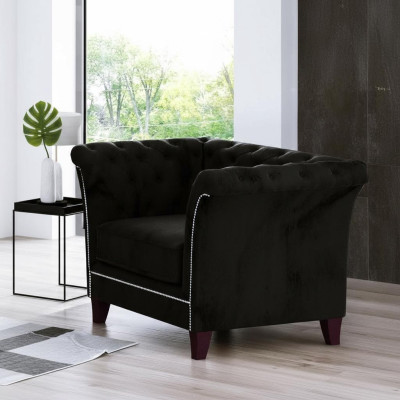 Chesterfield poltrona divano imbottita monoposto velluto design divani decorativi sofà.