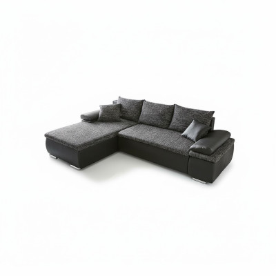 Divano ad angolo a L-Forma Divano Design con Funzione Letto in Tessuto