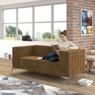 Chesterfield imbottita divano in stoffa divanetti divano divano set di sedili a due posti 2 posti