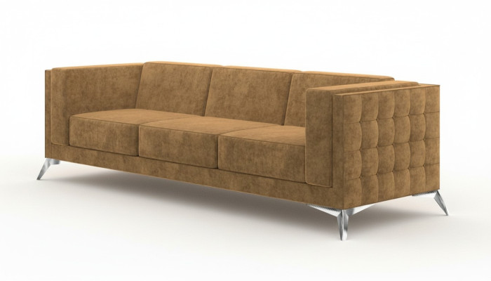 Sedile Divano Imbottito Divano Tessuto Chesterfield Complementi Arredo Tre Posti