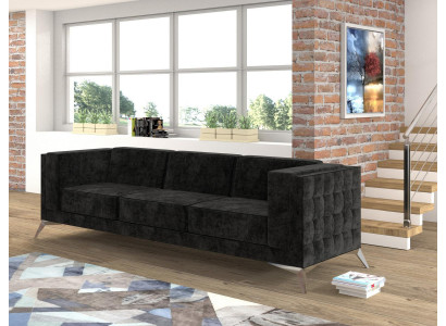 Divano Divanetto Imbottito Tessile Divani Divanetti Set Sedute Design Club Chesterfield