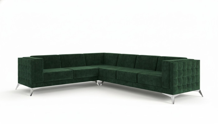Tessuto Divano ad angolo Moderno Design Moderno Nuovo