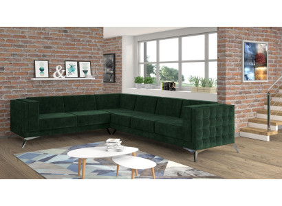Tessuto Divano ad angolo Moderno Design Moderno Nuovo