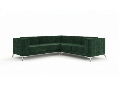 Divano a L Chesterfield Sofà Composizione zona giorno Set di design classico