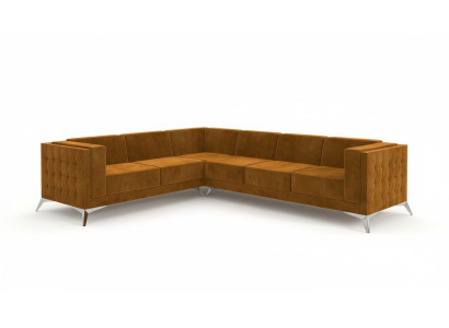 Divano ad angolo in tessuto a forma di L, divano per soggiorno, set di design di divani moderni.