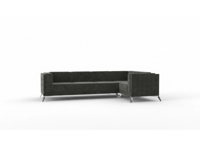 Divano angolare Chesterfield Divano Set di mobili imbottiti Divano Paesaggio abitativo Decorazione a forma di L