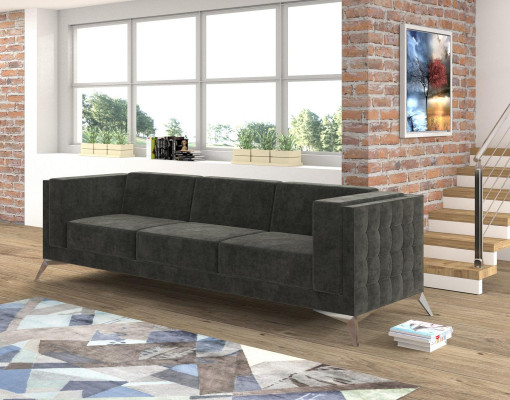 Divano design 3 posti Chesterfield Divano imbottito design Divano a 3 posti Nuovo