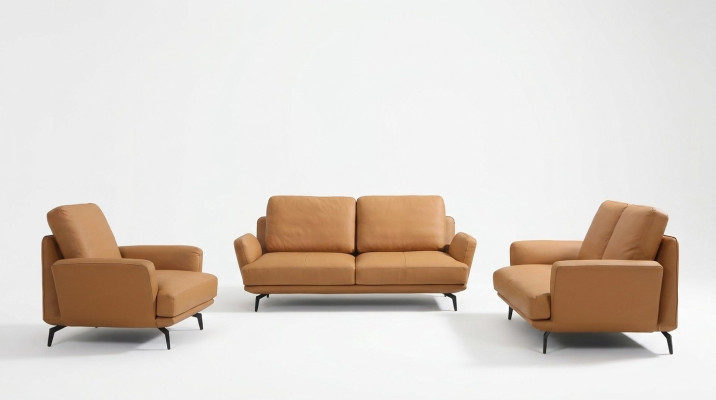 Divano in pelle, set di divani 3+2+1 poltrone, divano imbottito set arredo.