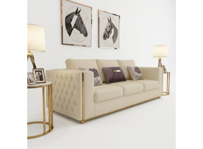 Divano in pelle Divano Angolare Design Moderno Divani 3 Posti Seduta