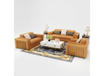 Divano in pelle di lusso, divano componibile, set di design moderno di divani. Nuovo.
