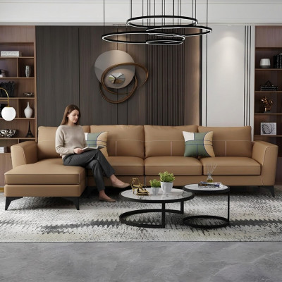 Design Esk divano ad angolo L-forma Moderno Divani Divano in pelle Divano Posto Soggiorno Divano