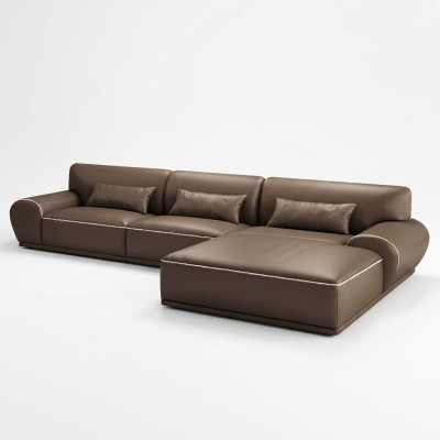 Design angolo divano a L forma Moderno Divani Divano in pelle Composizione salotto Sedia Divano