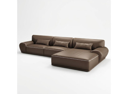 Design angolo divano a L forma Moderno Divani Divano in pelle Composizione salotto Sedia Divano