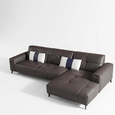 Design Esk angolare divano a L moderno divani in pelle divano divano Posto paesaggio abitativo