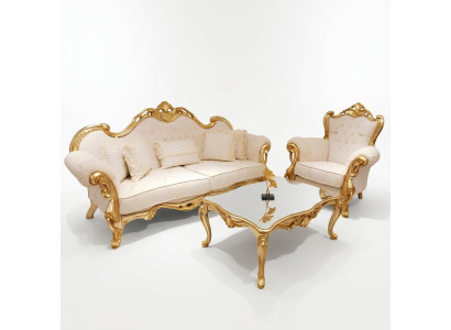 Chesterfield Luxury divano set 3+1+1 posti poltrona reclinabile divano 3 pezzi Tessuto Nuovo