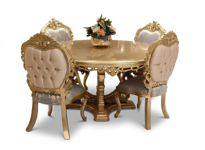 Designer Completo 4x Set di sedie da pranzo in legno di design Nuovo