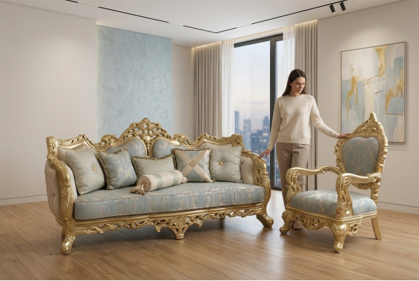 Divano 3 posti + 1 poltrona Chesterfield Relax Set divano poltrona.