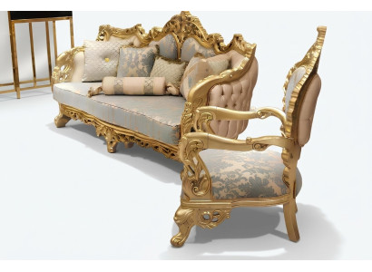 Divano 3 posti + 1 poltrona Chesterfield Relax Set divano poltrona.