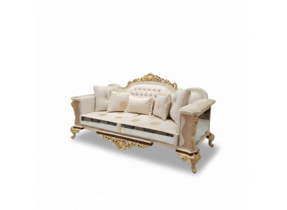 Divano in tessuto di lusso a 3 posti + 3 posti, divano design Chesterfield a 2 posti + 3 posti, nuovo