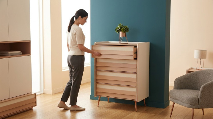 Mobile moderno con 2 cassetti Mobili progettati per la camera da letto dei bambini Nuovo