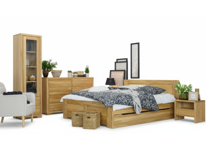 Camera da letto Letto in legno Vero legno Letto Letti Hotel 180x200 cm Stile Mobili massicci