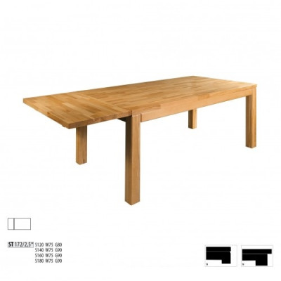 Tavolo da pranzo in legno Tavoli Soggiorno Sala da pranzo Tavolo 180x90cm Legno massello Tavoli in legno massello
