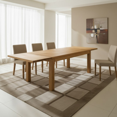 Tavolo da pranzo Tavoli massicci Mobili Sala da pranzo Tavolo 160x90cm Legno massiccio Nuovo