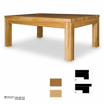 Tavolino da parete Tavolino da salotto Legno massiccio di quercia 100x70 cm Nuovi tavoli
