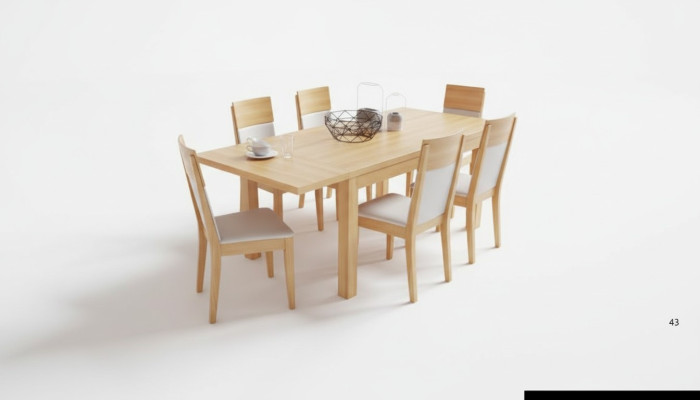 Tavolo da conferenza in legno massiccio per sala da pranzo, tavolo in vero legno di faggio.