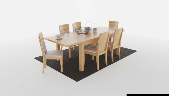Tavolo da pranzo in legno Tavoli Tavolo sala da pranzo Massiccio in legno 120x90cm Tavoli massicci