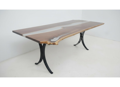Tavolo da pranzo Mare Acqua Fiume Legno massello Tavolo fluviale 220x110 Tavoli