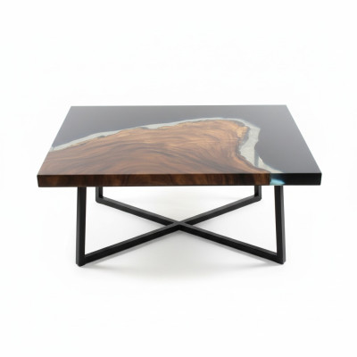 Tavolino River Table in resina epossidica Massivi Tavoli 70x40 Tavolo fluviale