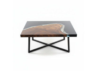 Tavolino River Table in resina epossidica Massivi Tavoli 70x40 Tavolo fluviale
