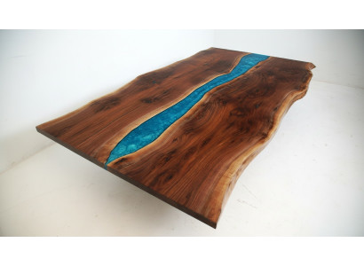 Tavolo del fiume tavolo da pranzo massiccio Decorazioni in resina epossidica Tavoli 240x100 Mare  Tavolo del fiume, tavolo da pranzo massiccio Decorazioni in resina epossidica Tavoli 240x100 Mare