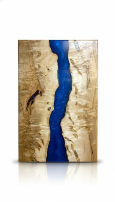 Tavoli Tavolo da pranzo Tavolo design Moderno Mare Oceano Fiume Mobili 200x90 Resina epossidica