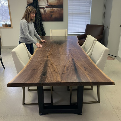 Tavolo da pranzo design Tavolo moderno Tavoli mare Oceano Fiume Mobili 240x100 Resina epossidica