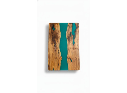 Tavolo da pranzo Design Tavolo Tavoli moderni Mare Oceano Fiume Mobili 200x90 Resina epossidica