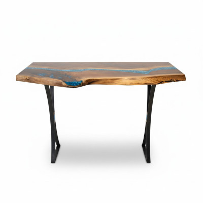 Tavolo da console design, tavolo comò in resina epossidica fatta a mano