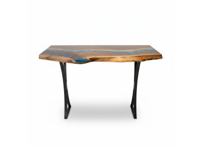 Tavolo da console design, tavolo comò in resina epossidica fatta a mano