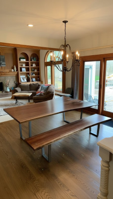 Design tavolo panca tavolo da pranzo tavolo da cucina tavoli da soggiorno panche massiccio legno massello