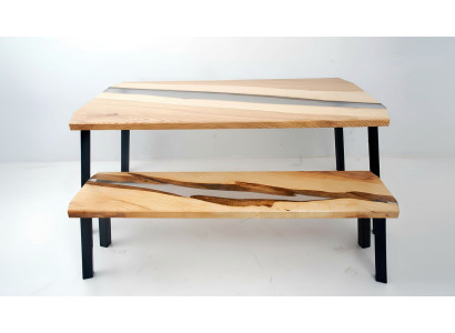 Tavolo console Tavolino d'appoggio Credenza Tavolo console Tavoli da parete in resina epossidica Nuovo Epossidico