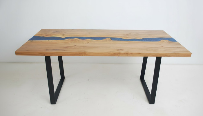 Realizzazione su misura Tavolo in legno massello Resina epossidica Epoxy Fiume Prezzo al metro quadro Tavoli in resina
