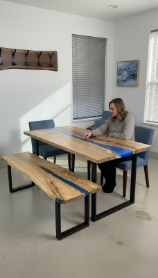 Design tavolo panca tavolo da pranzo tavolo da cucina tavoli soggiorno massello 2pz nuovo panche