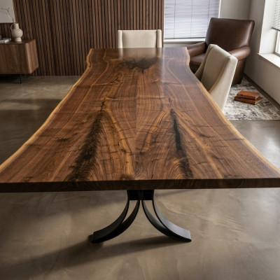 Tavolo da pranzo di lusso in legno massello da designer Tavolo da cucina Massicci Tavoli 1mq Prezzo