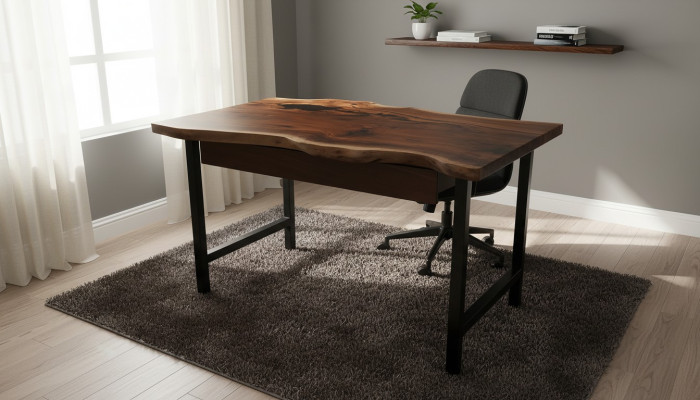 Mobili da designer Scrivania 100*70cm Fatta a mano Legno Tavoli Massicci