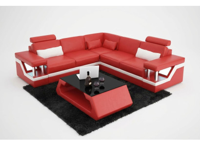 Divano ad angolo design divano angolare mobili soggiorno rivestimento in pelle divano sofa