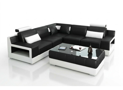 Soggiorno in pelle divano xxl paesaggio divano moderno designer angolare